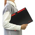 Папка-органайзер на кнопке 12 отделений, BRAUBERG "Extra", А4, черная с красным, 271934 271934