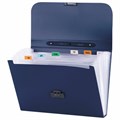 Папка-портфель пластиковая BRAUBERG "Energy" А4 (330х256х32 мм), 7 отделений, синяя, 222572 222572