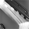 Папка-портфель пластиковая BRAUBERG "Energy" А4 (330х256х32 мм), 7 отделений, черная, 221204 221204
