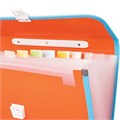 Папка-портфель пластиковая BRAUBERG "JOY", А4 (330х245х35 мм), 13 отделений, с окантовкой, оранжевая, 227975 227975