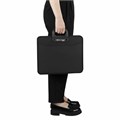 Папка-портфель пластиковая BRAUBERG "ПРЕМЬЕР" А4 (390х315х120 мм) 3 отделения, фактура "бисер", черная, 223082 223082