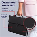 Папка-портфель пластиковая BRAUBERG А4 (332х245х35 мм), 13 отделений, черная, 221378 221378