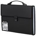 Папка-портфель пластиковая BRAUBERG А4 (332х245х35 мм), 13 отделений, черная, 221378 221378