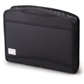 Папка-портфель пластиковая BRAUBERG А4+ (355х290х60 мм), выдвижные ручки, 9 отделений, 1 карман, черная, 225168 225168