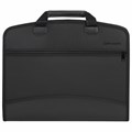 Папка-портфель пластиковая BRAUBERG А4+ (375х305х60 мм), 4 отделения, 2 кармана, на молнии, черный, 225169 225169