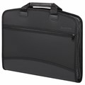 Папка-портфель пластиковая BRAUBERG А4+ (375х305х60 мм), 4 отделения, 2 кармана, на молнии, черный, 225169 225169