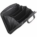 Папка-портфель пластиковая BRAUBERG А4+ (375х305х60 мм), 4 отделения, 2 кармана, на молнии, черный, 225169 225169