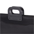 Папка-портфель пластиковая BRAUBERG А4+ (390х320х120 мм), 4 отделения, фактура под дерево, черная, 221391 221391