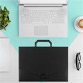 Портфель пластиковый STAFF А4 (320х225х36 мм), без отделений, черный, 229241 229241