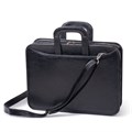 Портфель "Карьера", 36х31х7 см, искусственная кожа, 2 отделения, на молнии, черный 240267