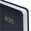 Ежедневник датированный 2025 А5 138x213 мм BRAUBERG "Select", балакрон, темно-синий, 115807 115807