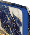 Ежедневник датированный 2025 А5 138x213 мм BRAUBERG "Vista", под кожу твердый, "Blue Marble", 115871 115871