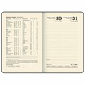 Ежедневник датированный 2025 А5 138x213 мм, BRAUBERG "Optimal", под кожу, резинка-фиксатор, держатель для ручки, черный, 115892 115892