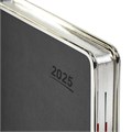 Ежедневник датированный 2025 А5 148х218 мм GALANT "Infinity Silver", под кожу, серый, 115724 115724