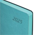 Ежедневник датированный 2025, А5, 138x213 мм, BRAUBERG "Stylish", под кожу гибкий, бирюзовый, 115824 115824