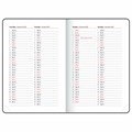 Ежедневник датированный 2025, А5, 138х213 мм, BRAUBERG "Plain", под кожу, резинка, держатель для ручки, синий, 115916 115916