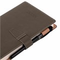 Ежедневник датированный 2025, А5, 143x218 мм, BRAUBERG "Journal", под кожу, застежка, органайзер, серый, 115881 115881