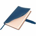 Ежедневник датированный 2025, А5, 143х218 мм, BRAUBERG "Journal", под кожу, застежка, органайзер, синий, 115879 115879