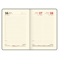 Ежедневник датированный 2025, А5, 151х213 мм, BRAUBERG "Note", под кожу, держатель для ручки, резинка-фиксатор, серо-голубой,115934 115934