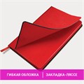 Ежедневник недатированный А5 (138х213 мм) BRAUBERG "Stylish", кожзам, гибкий, 160 л., красный, 111865 111865