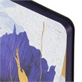 Ежедневник недатированный А5 (138х213 мм), BRAUBERG VISTA, под кожу, гибкий, 136 л., "Blue flowers", 112013 112013