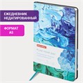 Ежедневник недатированный А5 (138х213 мм), BRAUBERG VISTA, под кожу, гибкий, 136 л., "Blur", 112031 112031