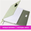 Ежедневник недатированный А5 138х213 мм, BRAUBERG "Stitch", под кожу, магнит, 160 л., оливковый, 116588 116588