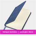 Ежедневник недатированный МАЛЫЙ 100х150 мм А6 BRAUBERG "Status", под кожу, 160 л., синий, 113368 113368