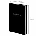 Ежедневник недатированный А5 145х215 мм, ламинированная обложка, 160 л., STAFF, "Black Style", 115561 115561