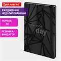 Ежедневник недатированный с резинкой А5 145х203 мм, BRAUBERG, твердый, 128 л., "Personal day", 116285 116285