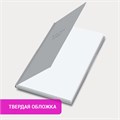 Ежедневник недатированный с резинкой А5 145х203 мм, BRAUBERG, твердый, 160 л, "Minimal", серый, 116302 116302
