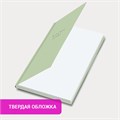 Ежедневник недатированный с резинкой А5 145х203 мм, BRAUBERG, твердый, 160 л., "Minimal", зеленый, 116303 116303