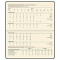 Еженедельник датированный 2025 МАЛЫЙ ФОРМАТ 95х155 мм А6, BRAUBERG "Imperial", под кожу, синий, 115977 115977