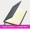 Еженедельник датированный 2025, А5, 145х215 мм, BRAUBERG "Comodo", под кожу, темно-синий, 115957 115957