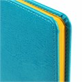 Еженедельник недатированный МАЛЫЙ ФОРМАТ 95х155 мм А6 BRAUBERG "Rainbow", под кожу, 64 л., бирюзовый, 114483 114483