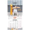 Календарь настенный перекидной на 2025 г., BRAUBERG, 12 листов, 22,5х22,5 см, МИНИ, "Не падай духом", 116178 116178