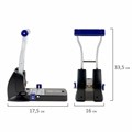 Дырокол металлический МОЩНЫЙ BRAUBERG "EXTRA Heavy duty", до 160 листов, черно-синий, 272722 272722