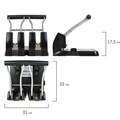 Дырокол на 4 отверстия металлический МОЩНЫЙ BRAUBERG "Heavy Duty Extra", до 150 л., 270555 270555