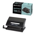 Дырокол BRAUBERG "Black Jack", до 10 листов, черный, 227795 227795