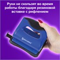Дырокол BRAUBERG "JET PRO", до 20 листов, сине-черный, 228598 228598