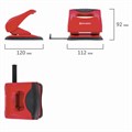 Дырокол BRAUBERG "JET PRO", до 30 листов, красно-черный, 228601 228601
