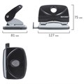 Дырокол BRAUBERG "Original", до 20 листов, черный, 222539 222539