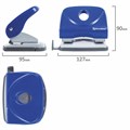 Дырокол BRAUBERG "Original", до 25 листов, синий, 222543 222543