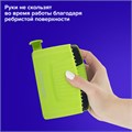 Дырокол BRAUBERG "SUPER", до 20 листов, зелено-черный, 272743 272743