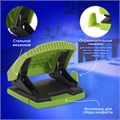 Дырокол BRAUBERG "SUPER", до 30 листов, зелено-черный, 272746 272746