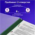 Дырокол BRAUBERG "SUPER", до 30 листов, зелено-черный, 272746 272746