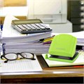 Дырокол BRAUBERG "SUPER", до 30 листов, зелено-черный, 272746 272746