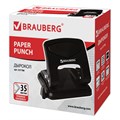 Дырокол металлический BRAUBERG "PN-150M", до 35 листов, черный, 227788 227788