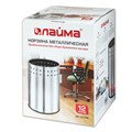 Урна-корзина для мусора 12 литров "Bionic", МАТОВАЯ, перфорированная, LAIMA, 232268 232268