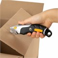 Нож универсальный мощный алюминиевый BRAUBERG "Heavy duty M", автофиксатор, резиновые вставки, 238736 238736
